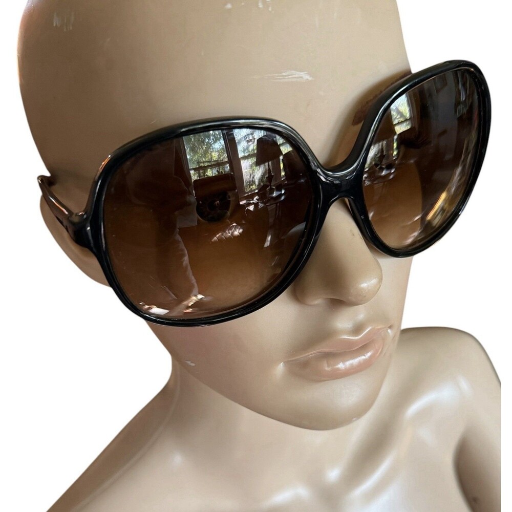 RARE VTG Liz Claiborne Eyeglasses Oversized 1980s LC 19 BLK Prescription Glasses - Picture 8 of 11